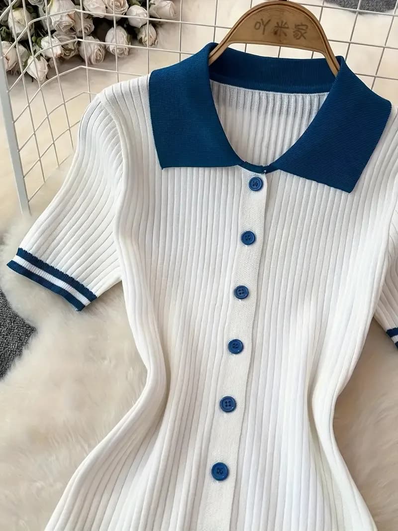 Soft Knitted Sweater Skirt Set 2