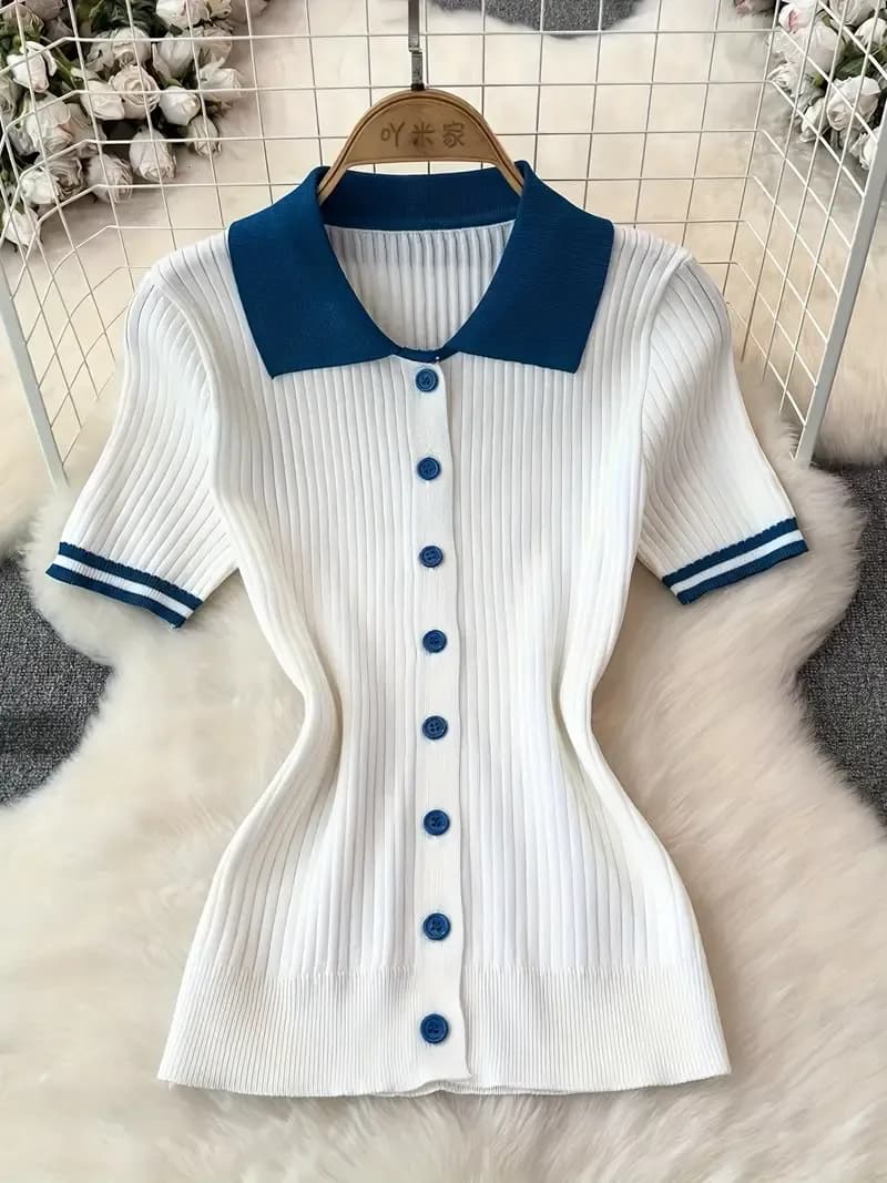 Soft Knitted Sweater Skirt Set