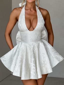 Jacquard Mini Dress 1